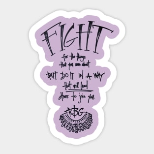 fight like RBG Sticker